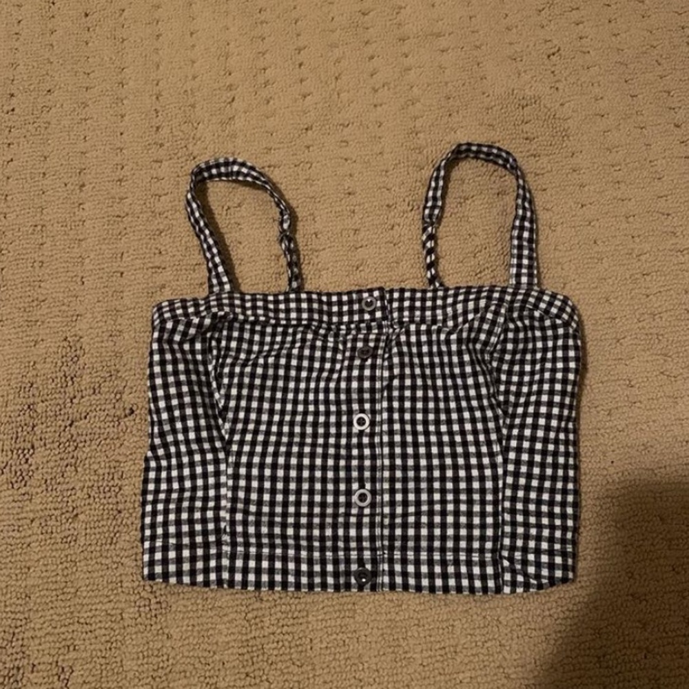 gingham crop top
